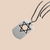 Mens Magen David Dog Tag - Black