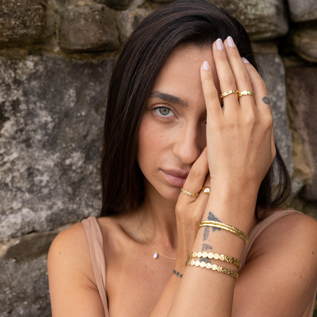 Missoma Molten Cuff Bracelet in Gold