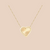 Amour Fluted Heart Necklace