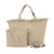 Woven Neoprene X-Large Beach Tote - Fringe Beige