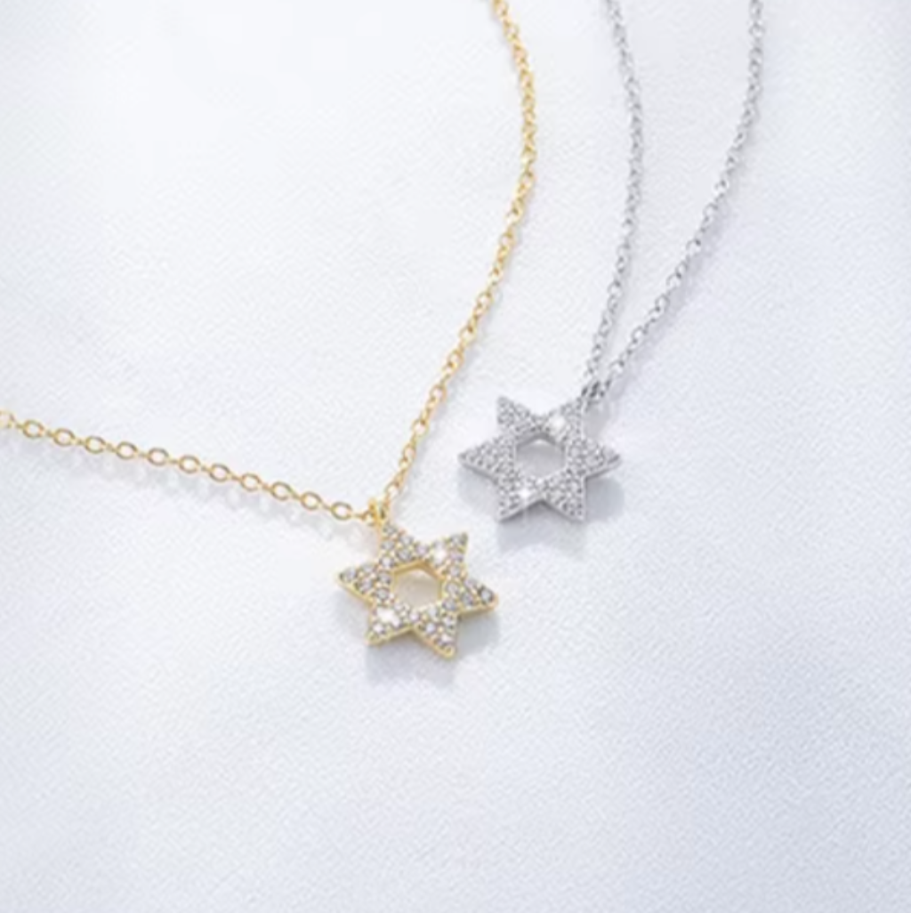 Eliana Mini Magen David Necklace Silver