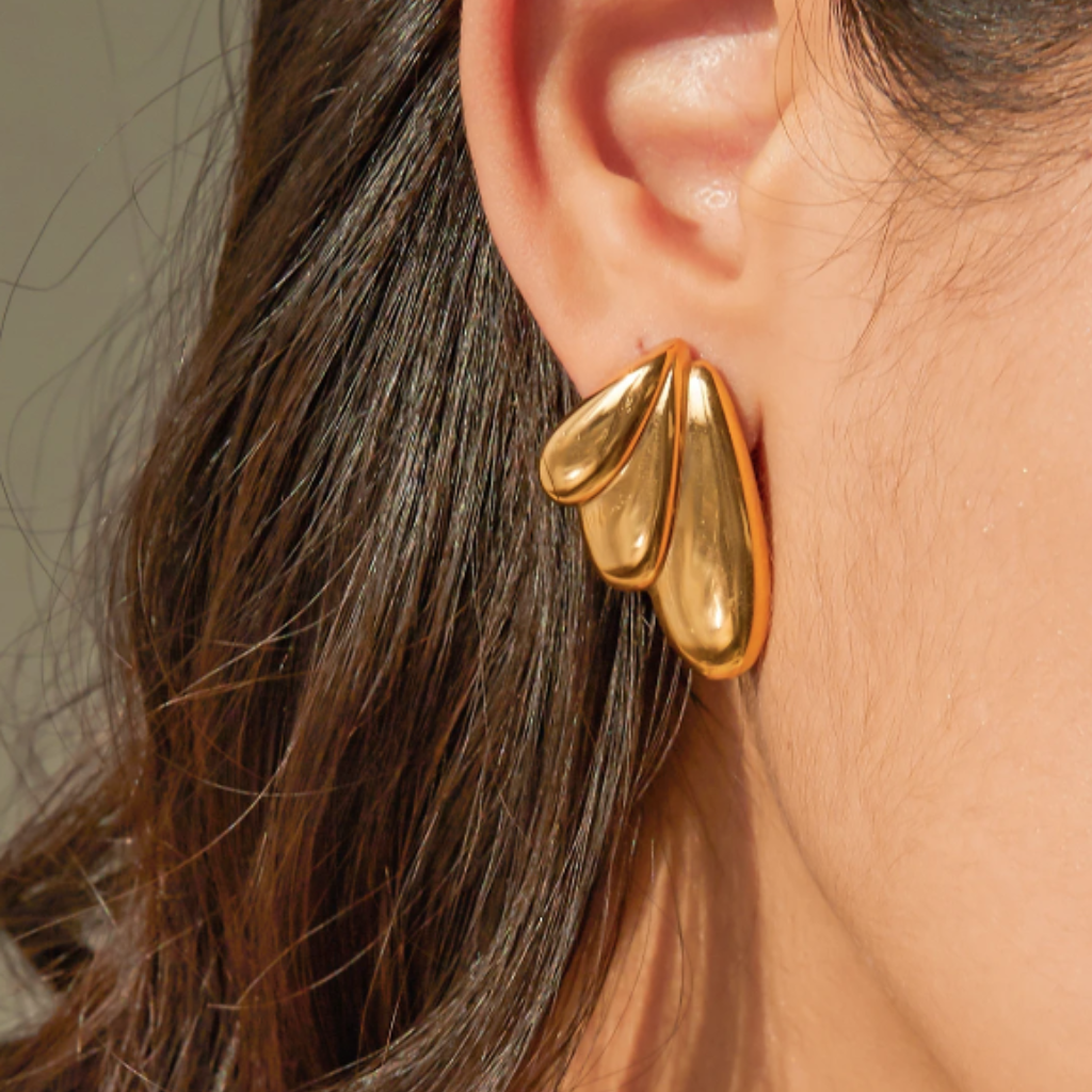 Wingette Earrings Gold